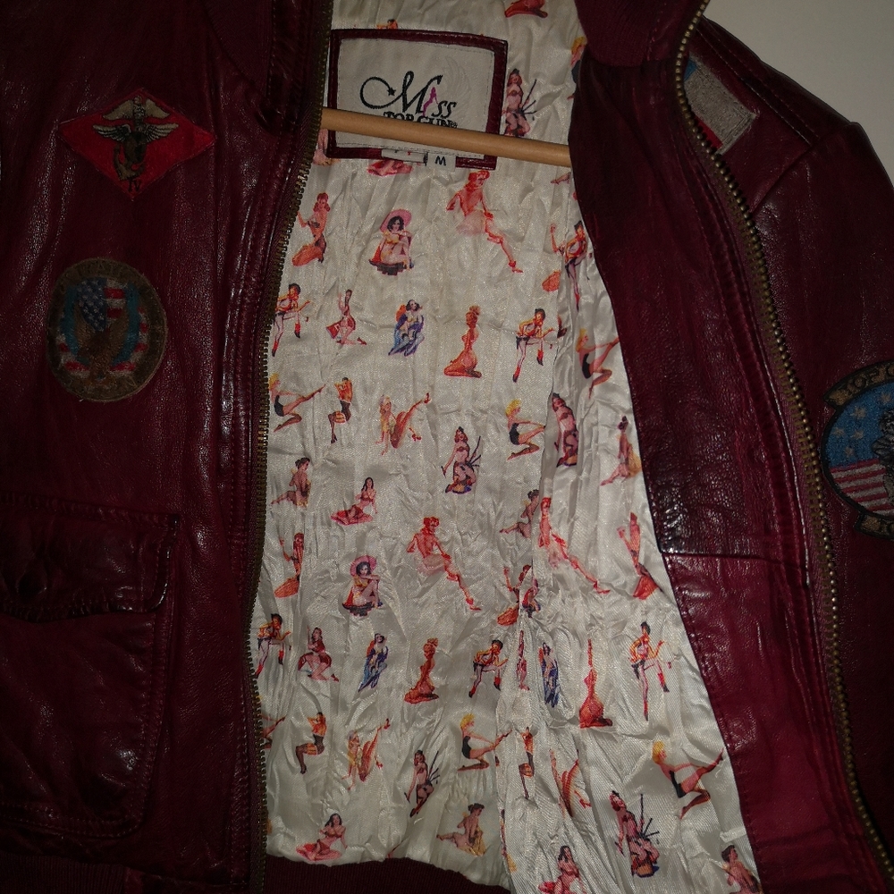 Bomber leather jacket - Picture 6 of 8